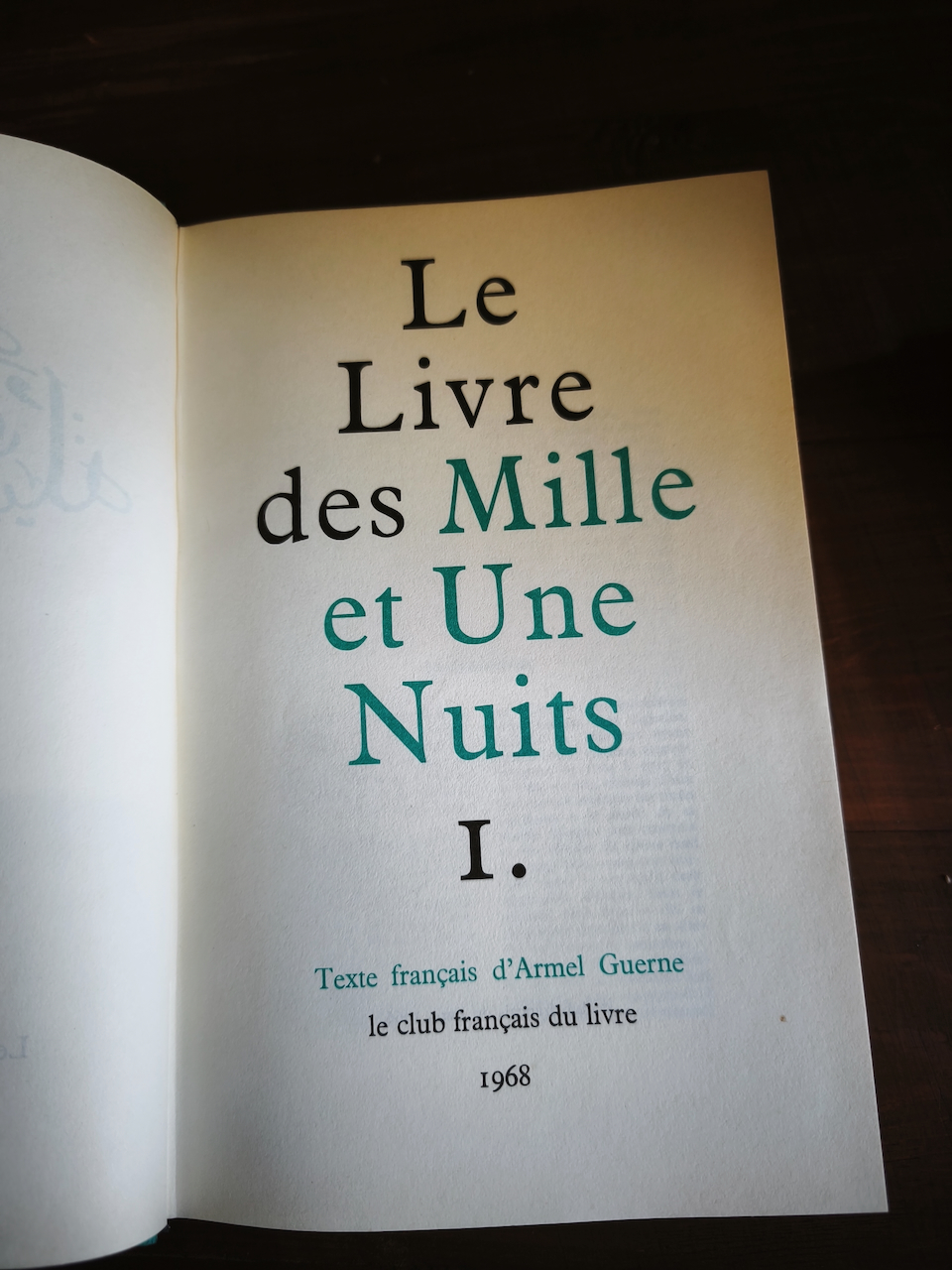 Le livre des mille et une nuits texte français d'Armel Guerne édition 1968 numérotée le club Francais du livre – Image 4