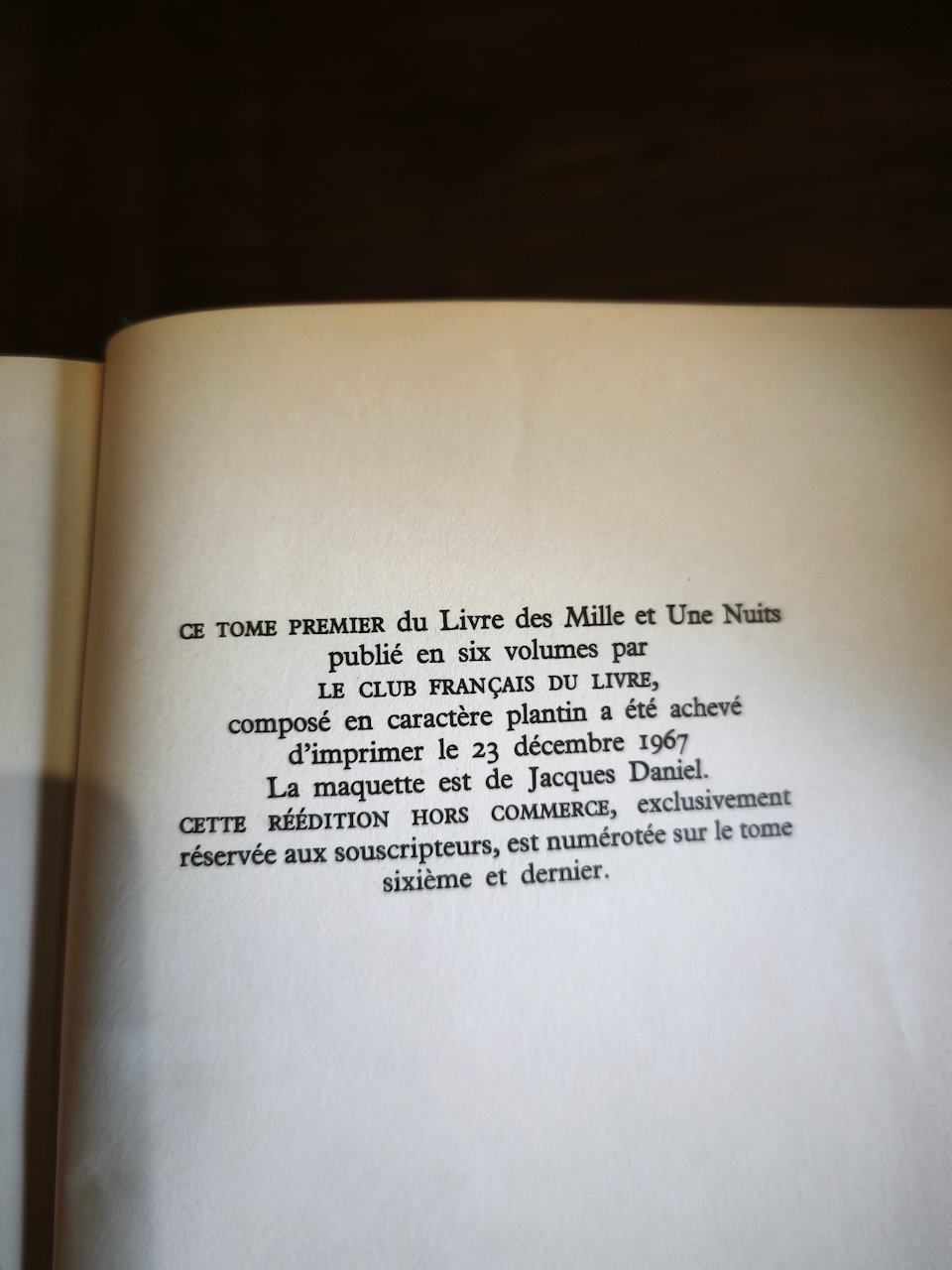 Le livre des mille et une nuits texte français d'Armel Guerne édition 1968 numérotée le club Francais du livre – Image 5