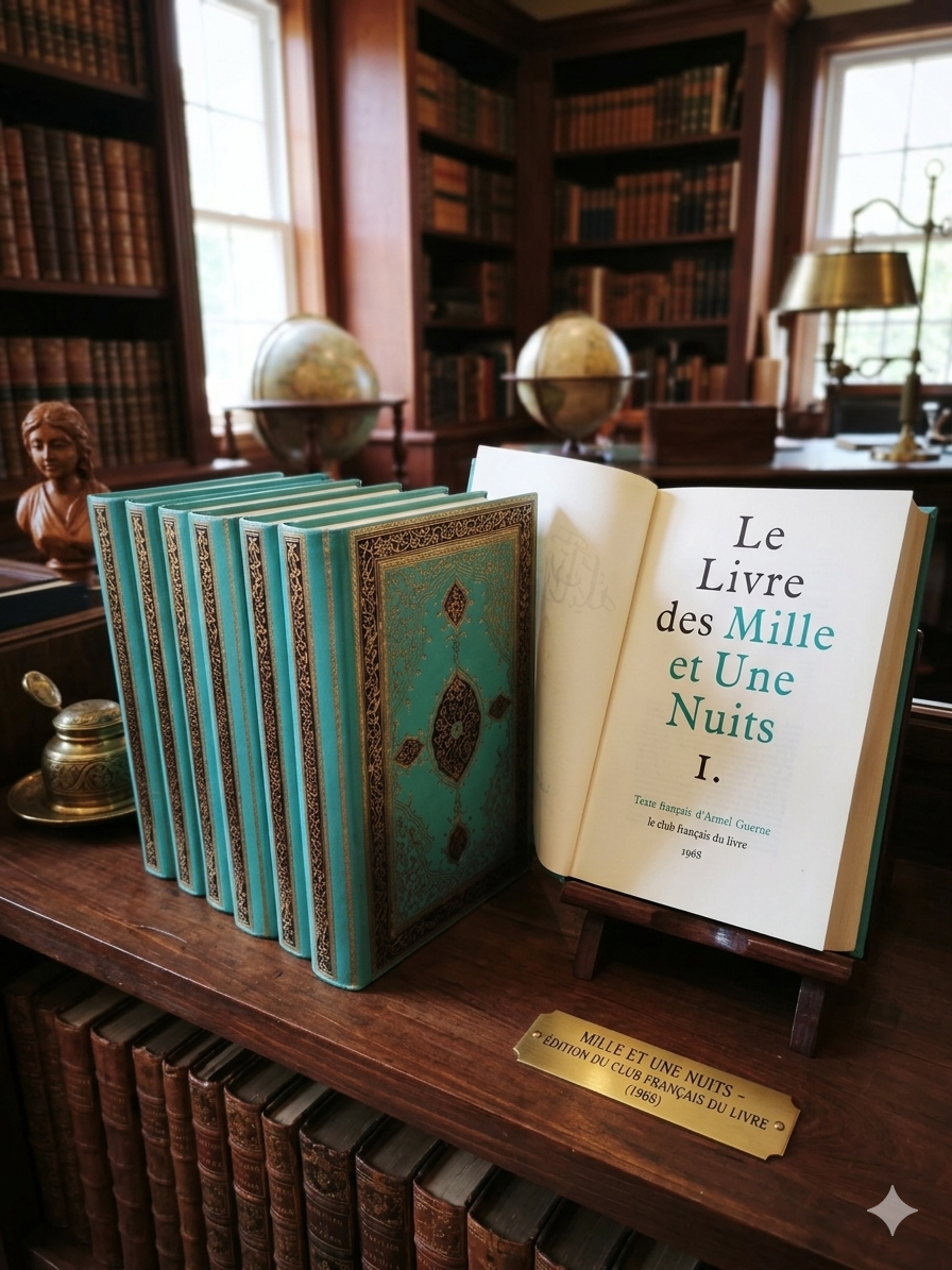 Le livre des mille et une nuits texte français d'Armel Guerne édition 1968 numérotée le club Francais du livre – Image 9