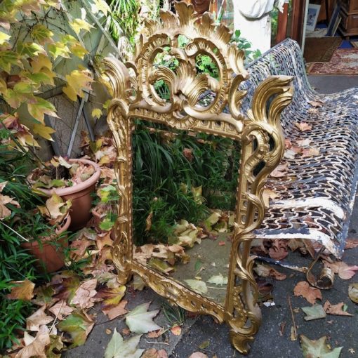 miroir doré ancien