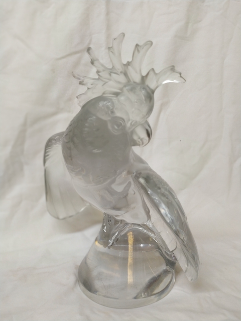 perroquet cristal lalique