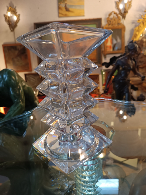 vase bougeoir cristal