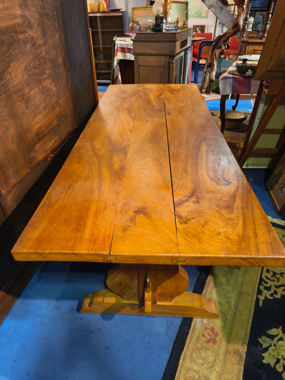 Table Monastère années 70 en Frêne massif – Image 6