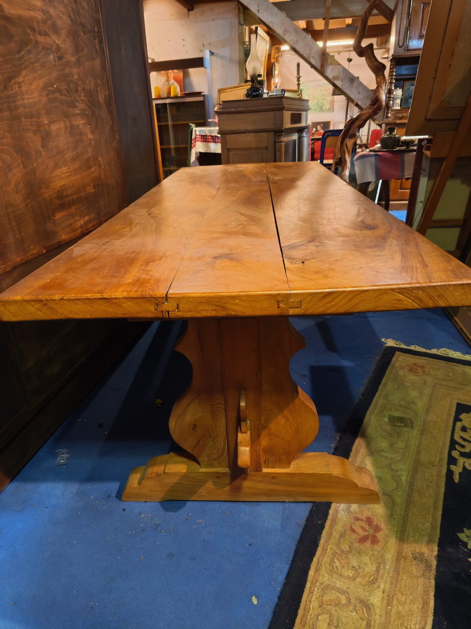 Table Monastère années 70 en Frêne massif – Image 7