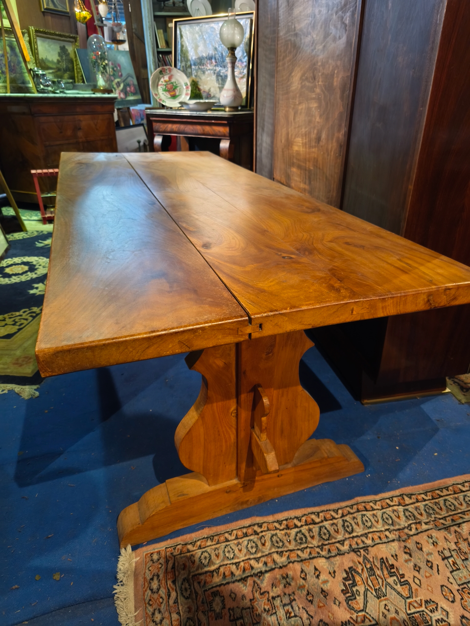 Table Monastère années 70 en Frêne massif – Image 9