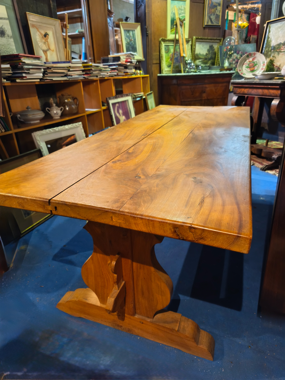 Table Monastère années 70 en Frêne massif – Image 12