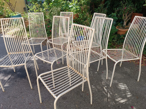 chaises métal