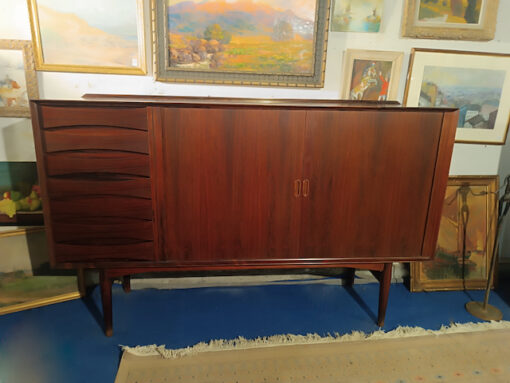 Buffet Arne Vodder modèle OS63 en Palissandre Vintage Scandinave années 50 – Image 3