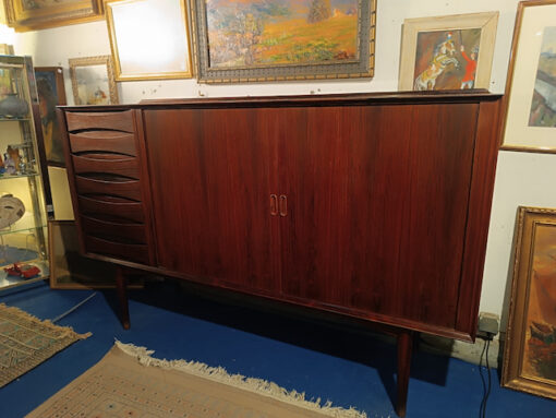 Buffet Arne Vodder modèle OS63 en Palissandre Vintage Scandinave années 50 – Image 4