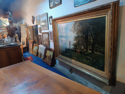 Tableau De Schampheleer Edmond Grand format Huile sur toile "Paysage" Epoque XIXème – Image 11