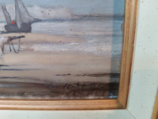 Tableau Marine Huile sur Toile Epoque XXème – Image 3