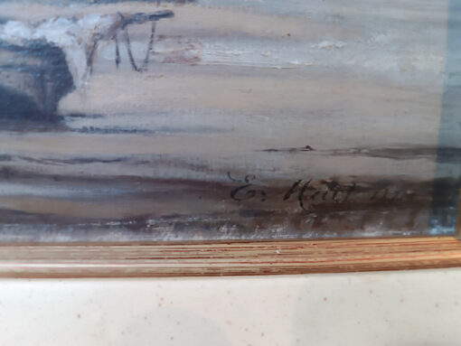 Tableau Marine Huile sur Toile Epoque XXème – Image 5