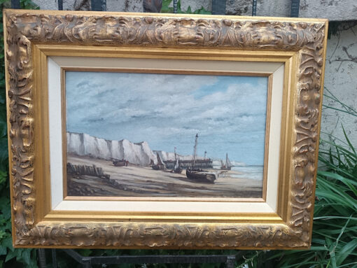 Tableau Marine Huile sur Toile Epoque XXème – Image 5