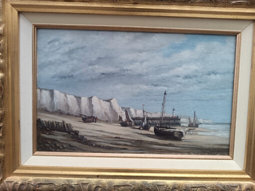 Tableau Marine Huile sur Toile Epoque XXème – Image 2