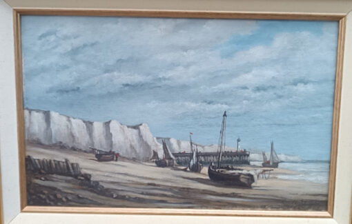 Tableau Marine Huile sur Toile Epoque XXème – Image 4