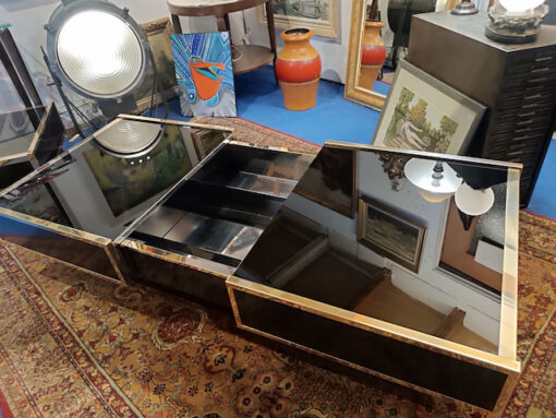 Willy Rizzo Table Basse avec bar intégré Vintage 70 édition Cidue – Image 4