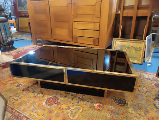 Willy Rizzo Table Basse avec bar intégré Vintage 70 édition Cidue – Image 6