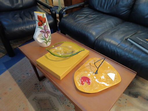 Coupe Murano en verre coloré Vintage XXème – Image 3