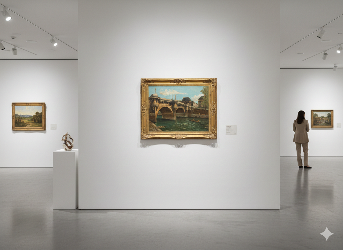 Tableau Hoshizaki Konosuke Huile sur toile " le pont neuf, Paris" – Image 8