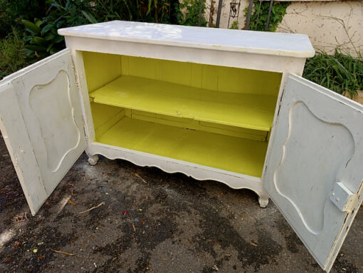 Buffet Patiné Gris Trianon Style Louis XV Epoque XIXème – Image 10