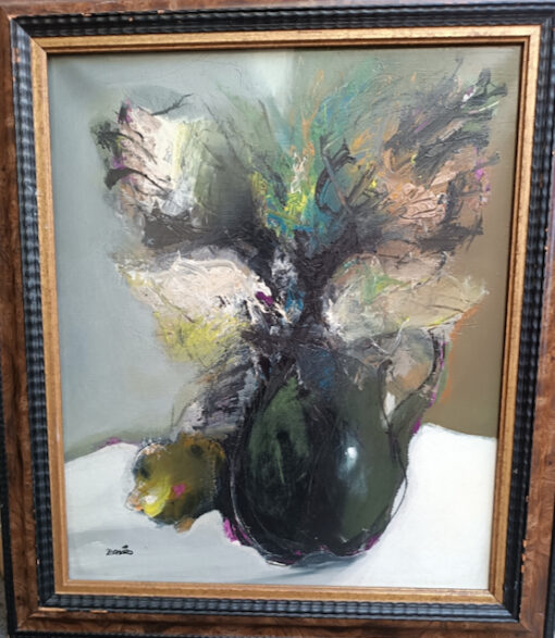 Tableau Jordi Bonas Huile sur Toile " Bouquet d'hiver" Epoque XXème – Image 6