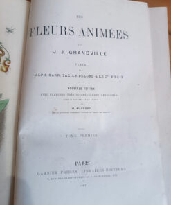 Alternative view of Les Fleurs Animées Edition en deux volumes de Jean Jacques Grandville  Editeurs Garnier Frères Paris 1867