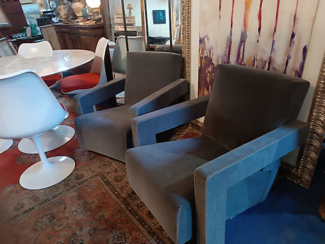 Fauteuils Utrecht Designer Gerrit T. Rietveld Edition Cassina – Image 8