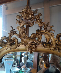 Alternative view of Miroir Napoléon III Doré Style Louis XV Epoque XIXème