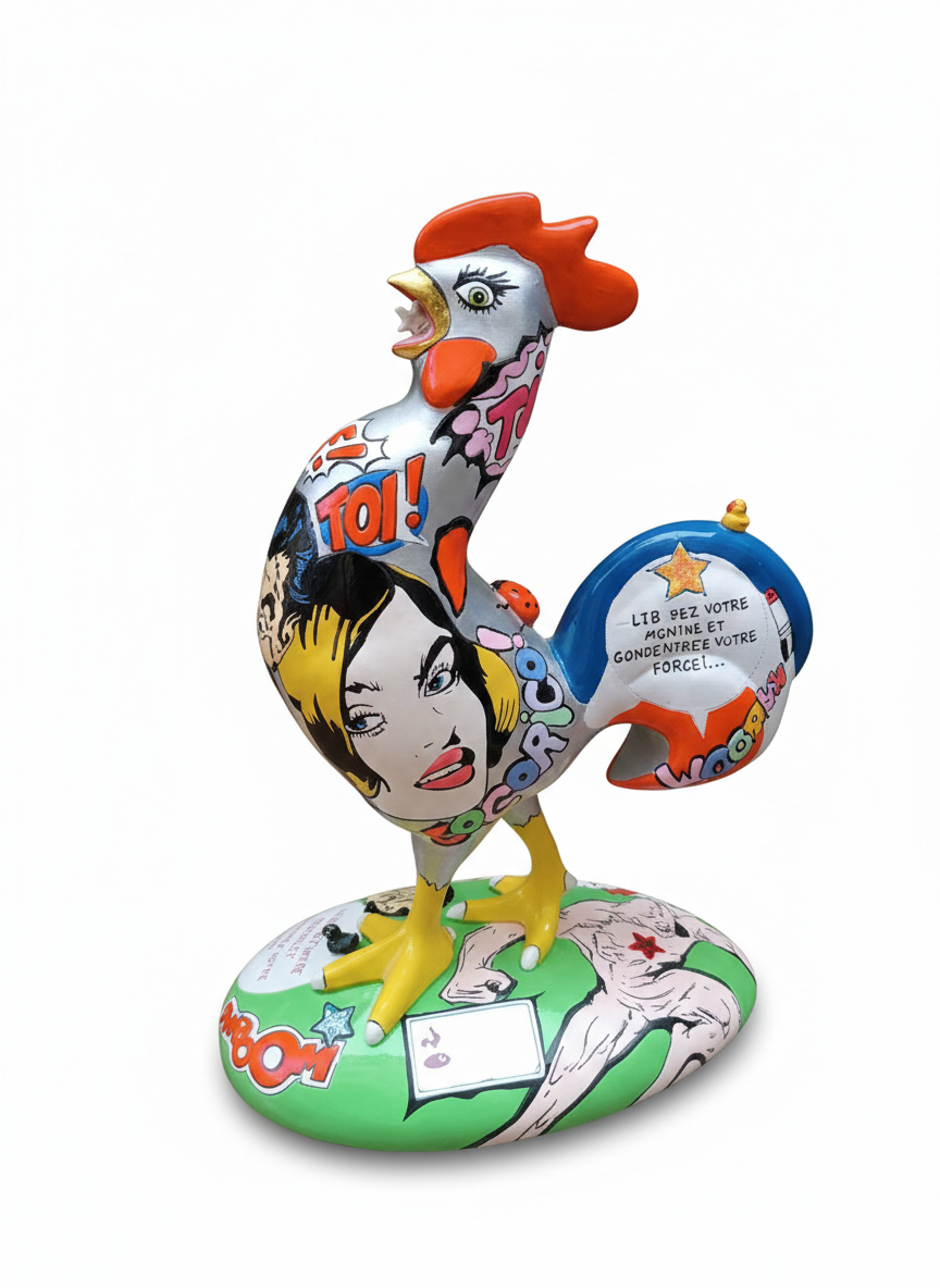 Sculpture "Cocoricopop" de David Cintract – Image 4