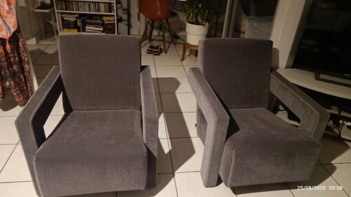 Fauteuils Utrecht Designer Gerrit T. Rietveld Edition Cassina – Image 7