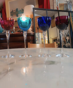 Alternative view of Verres Grand Lieu 6 verres Roemer Cristal de St Louis