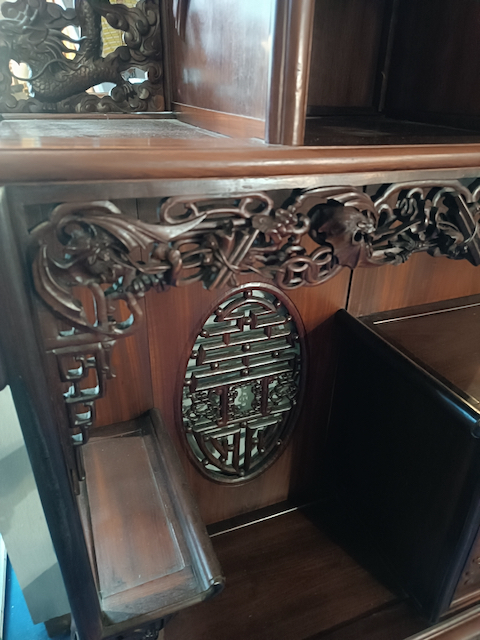 Cabinet Extrême-Orient en Acajou Epoque début XXème – Image 7