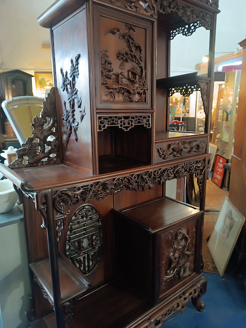 Cabinet Extrême-Orient en Acajou Epoque début XXème – Image 3