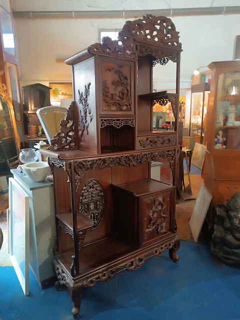 Cabinet Extrême-Orient en Acajou Epoque début XXème – Image 4