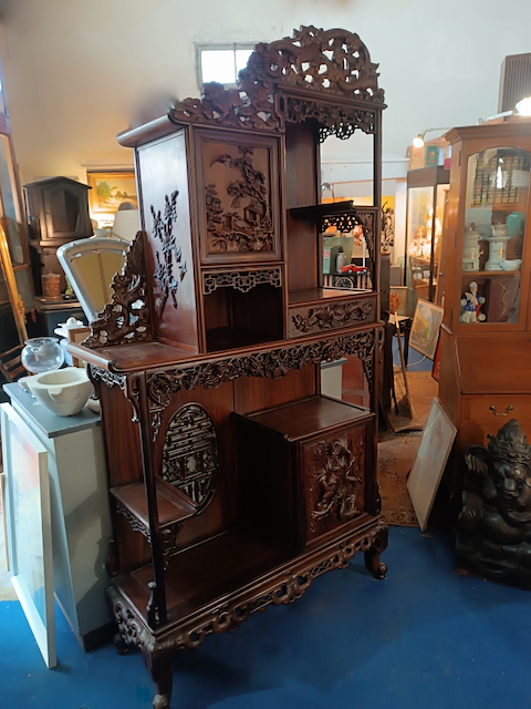 Cabinet Extrême-Orient en Acajou Epoque début XXème – Image 5