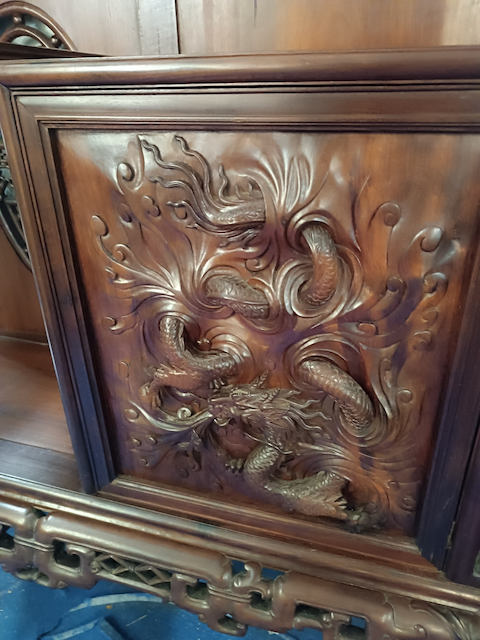 Cabinet Extrême-Orient en Acajou Epoque début XXème – Image 10