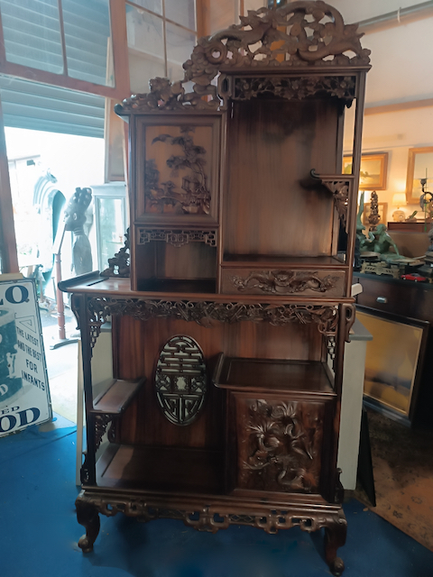 Cabinet Extrême-Orient en Acajou Epoque début XXème – Image 12