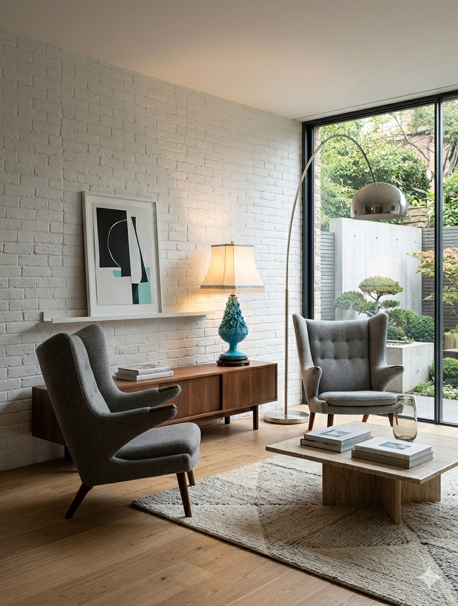 Lampe Céramique bleue Vintage Années 50 – Image 10