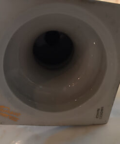 Alternative view of Vase Tharaud Camille en Porcelaine de Limoges bleue décors Antiques  Epoque XXème