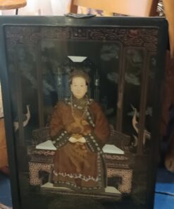 Alternative view of Fixé sous verre Chinois Tableau Epoque XXème