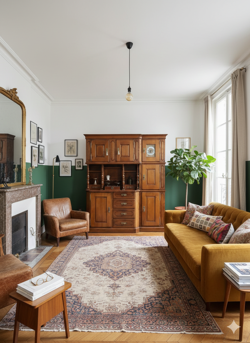 Buffet Alsacien Olmer en Merisier Epoque XIXème avec Horloge intégrée – Image 8