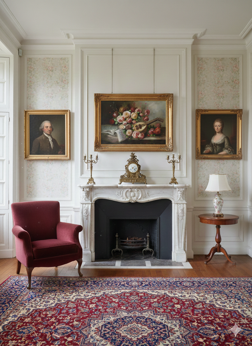 Tableau Bouquet de Roses Huile sur Toile Epoque XXème – Image 8