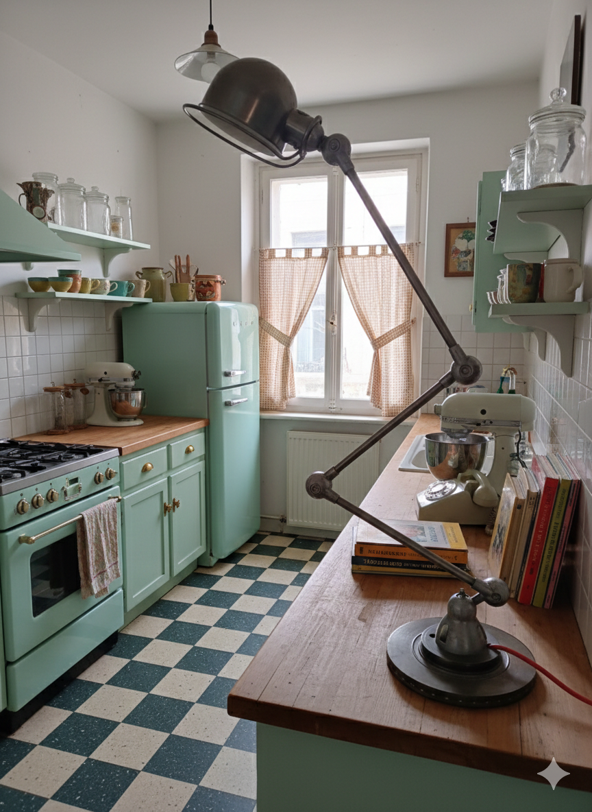 Lampe Jielde trois bras ancienne restaurée – Image 6