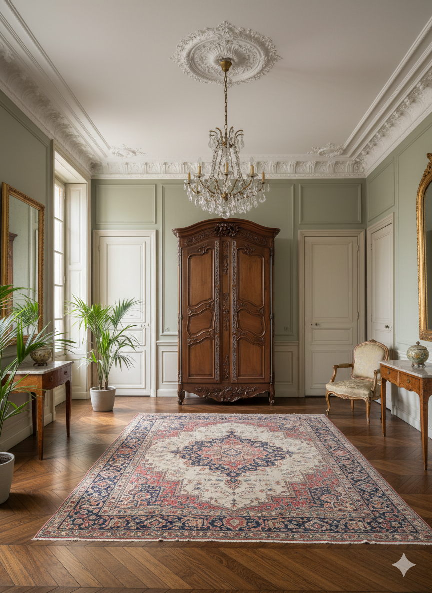 Armoire Provençale de mariage Louis XV Epoque fin XVIIIème en Noyer – Image 18