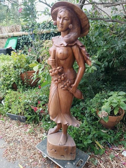 Sculpture Féminine Vietnam en Bois Massif – Image 6
