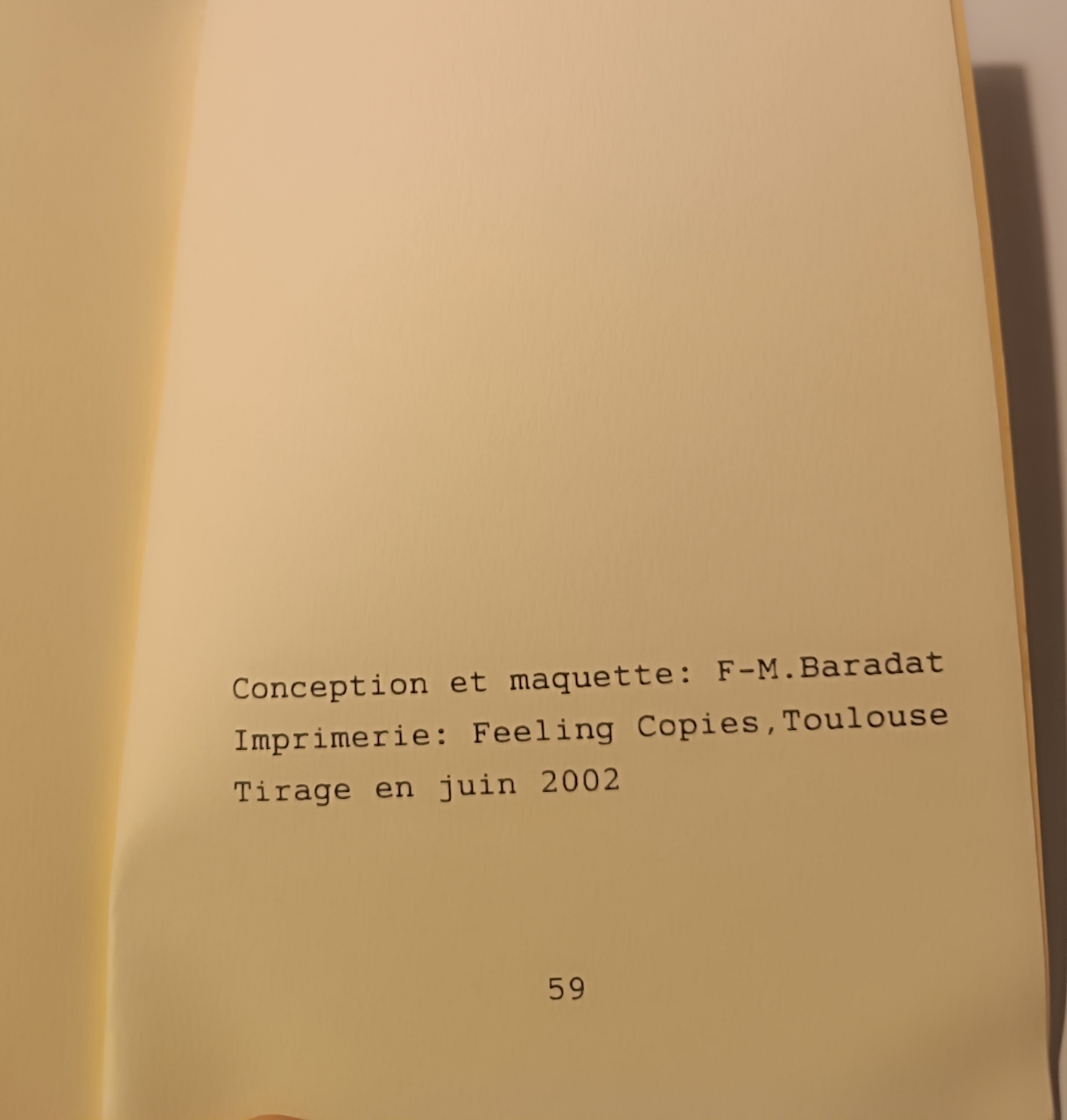 Livre Haïkus Jean Jacques Pécassou Edition F-M.Baradat numérotée 17/25 – Image 5