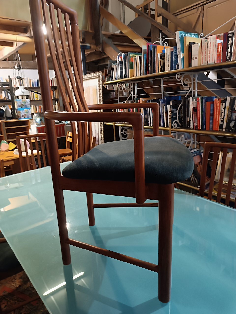 Chaises Scandinaves Vintage 70 Hans Jorgen Frygendal pour Boltinge Stolefabrik série de six – Image 5