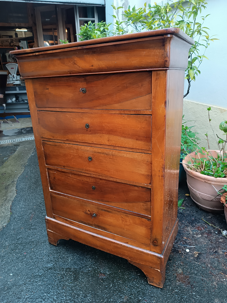 Commode Semainier Louis Philippe en Noyer – Image 3