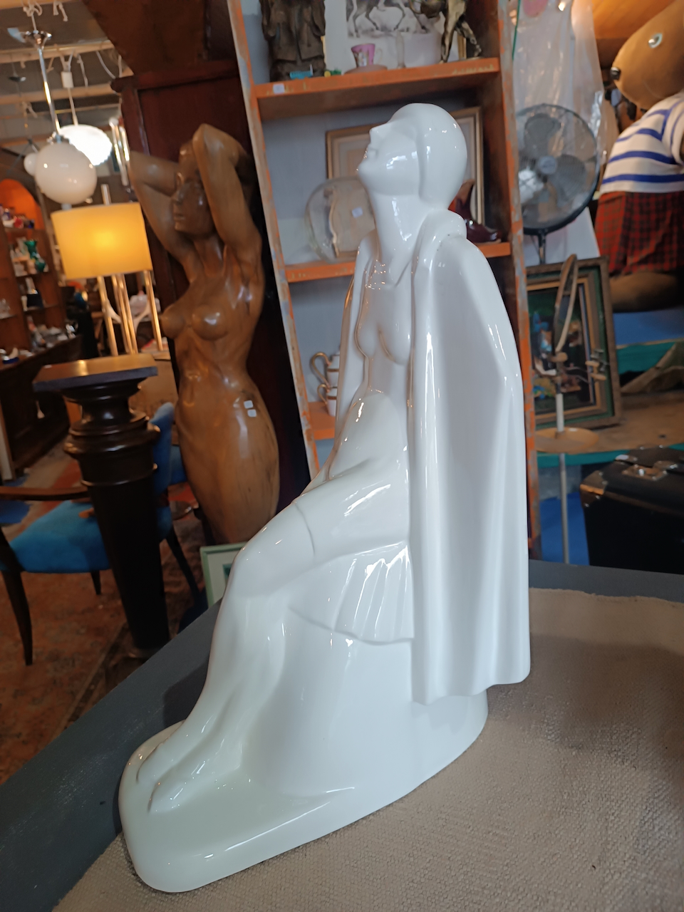 Céramique Art déco "sortie De Bain" Louis Rivet France années 30 – Image 5