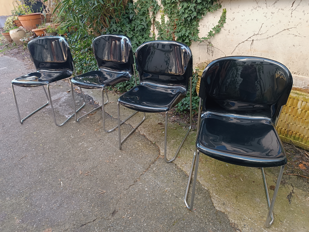 Chaises Drabert SM400K West-Germany Designer Gerd Lange série de quatre – Image 2